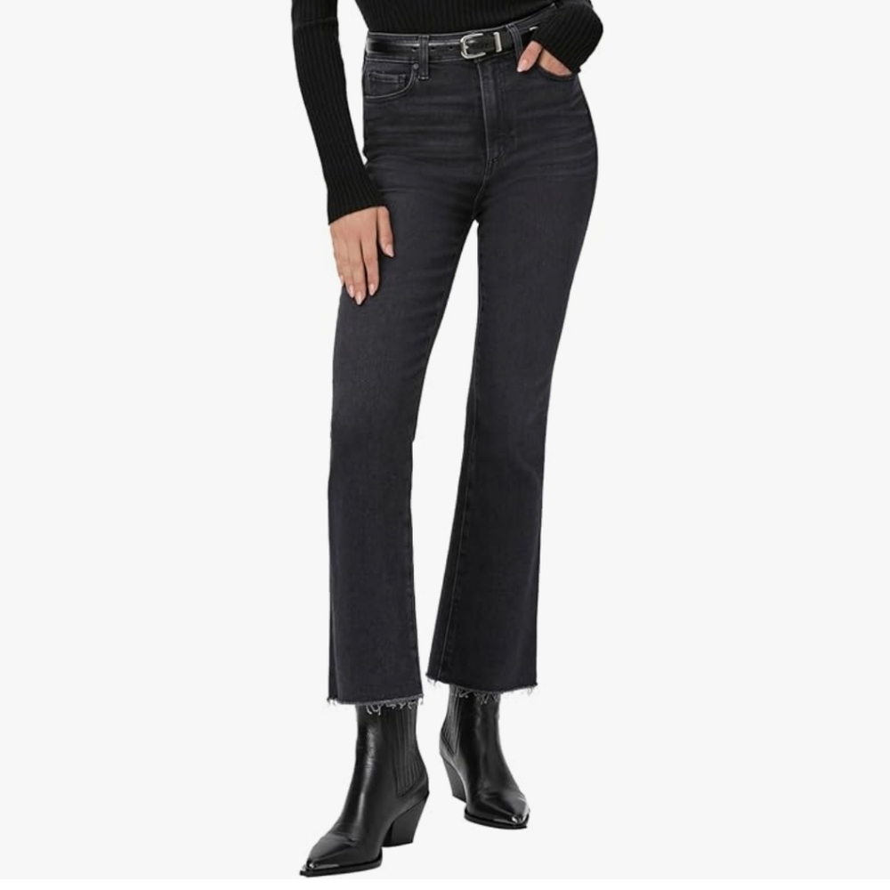 PAIGE Black Flare & Wide Leg Jeans